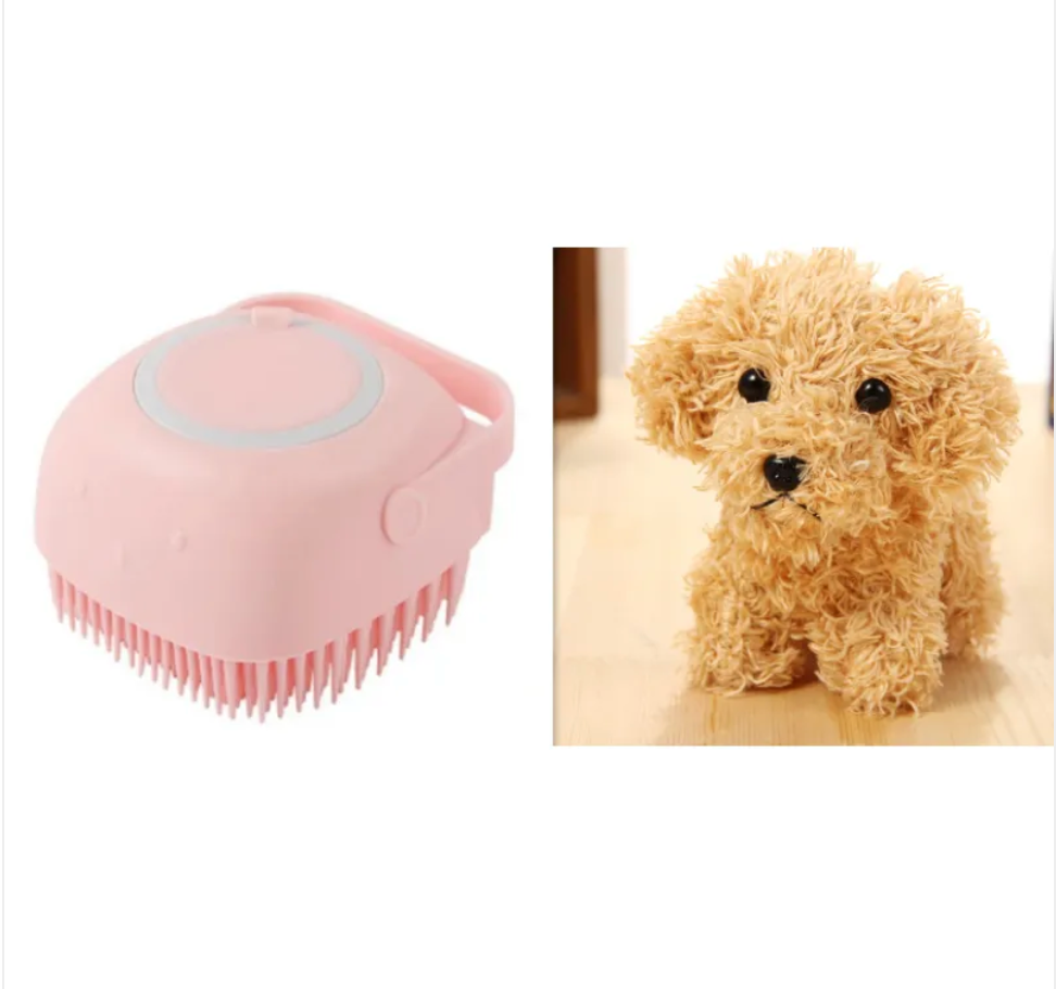 Cepillo de Baño de Silicona para Mascotas