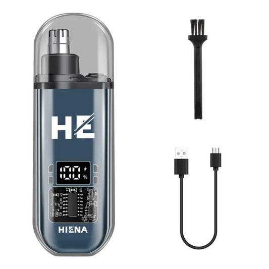 Recortador eléctrico de vello nasal con pantalla digital y carga USB
