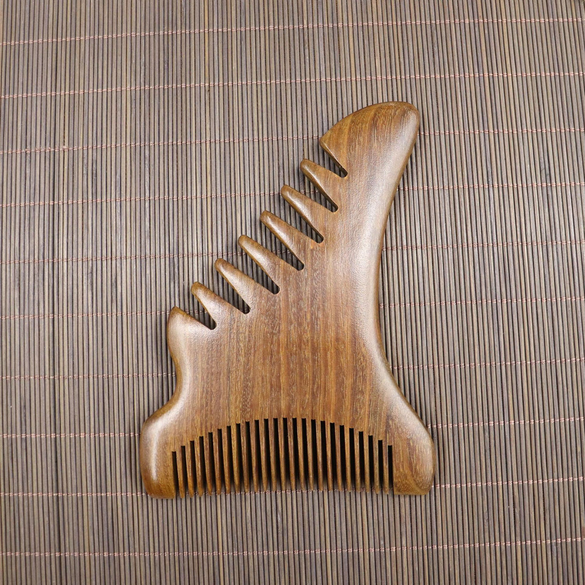 Masajeador de cuero cabelludo de madera de sándalo con púas anchas — imagen 24 de 25