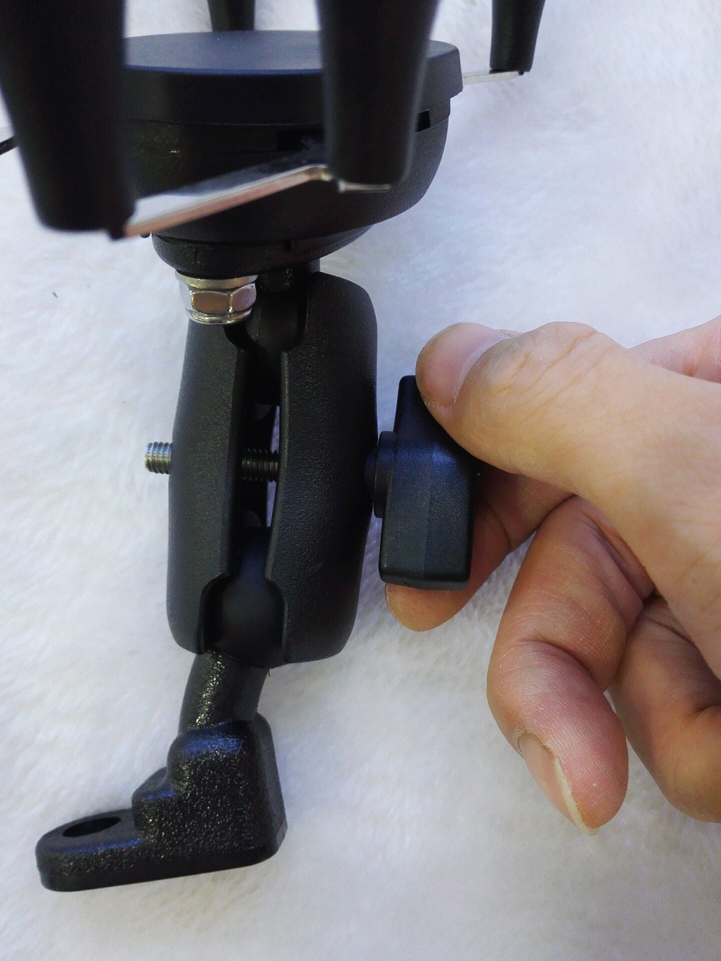 Soporte de Móvil Antirrobo para Moto y Bici - Acero Inoxidable