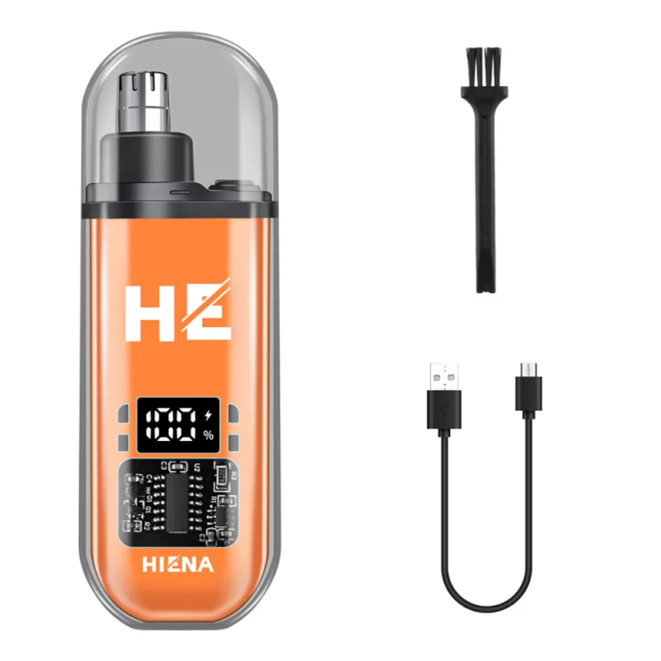 Recortador eléctrico de vello nasal con pantalla digital y carga USB — imagen 9 de 9
