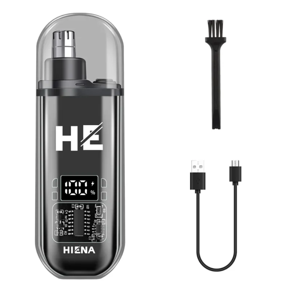 Recortador eléctrico de vello nasal con pantalla digital y carga USB — imagen 5 de 9